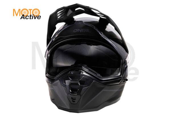 Шлем кроссовый со стеклом O'NEAL D-SRS Solid V24, черный